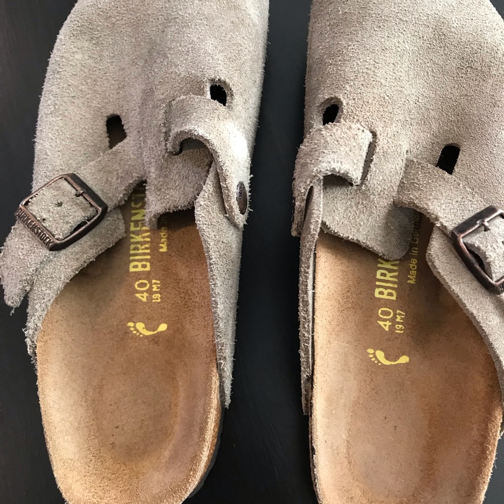 Birkenstock Boston Suede Sandal